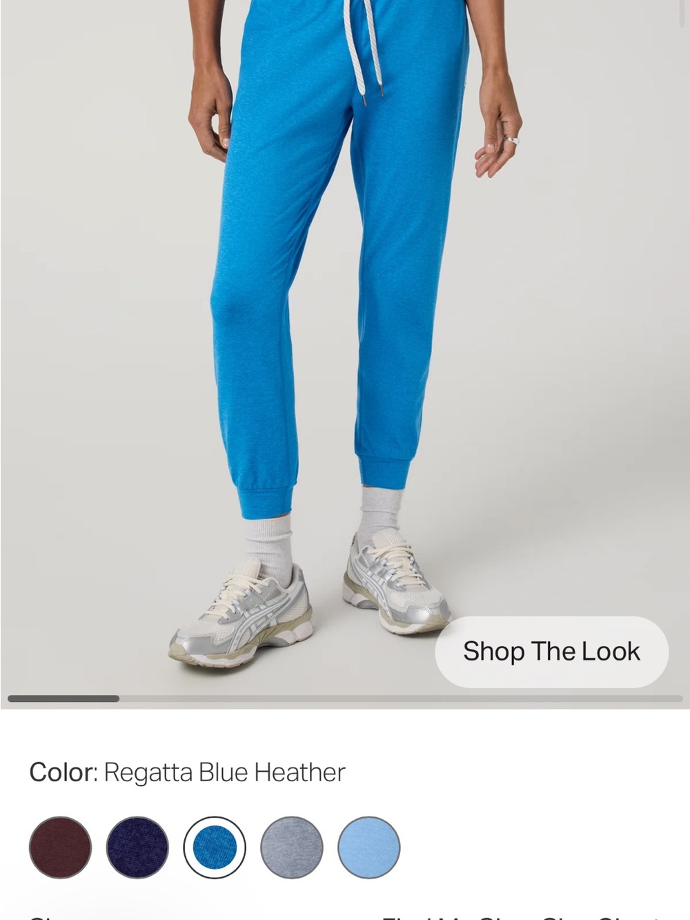 Vuori Regatta Blue Heather Performance  Jogger
